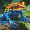 blue and orange frog Diamond With Numbers
