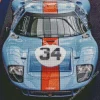 blue and orange gt40 Diamond Paints