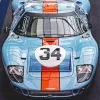 blue and orange gt40 Diamond Paints