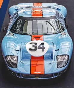 blue and orange gt40 Diamond Paints