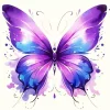 blue and purple butterfly Diamond Paintings