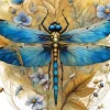 blue dragonfly Diamond Paintings