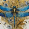 blue dragonfly Diamond Paintings