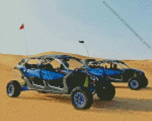 blue dune buggy Diamond Dotz