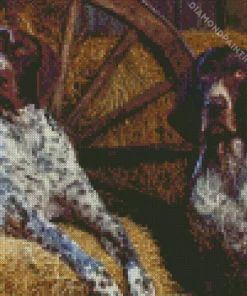blue english coonhounds Diamond Paintings