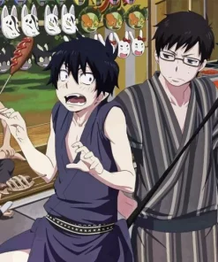 blue exorcist rin and yukio Diamond Paintings