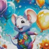 colorful flying mouse Diamond Dotz