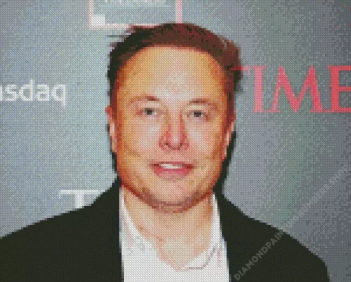 elon musk Diamond With Numbers