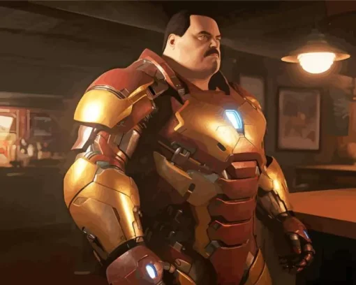 fat iron man Diamond Paints