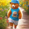 flowers and teddy bear Diamond Paints