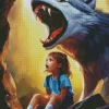 girl and wolf anime Diamond Paints