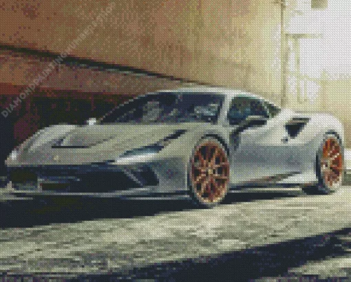 grey ferrari f8 Diamond Paints