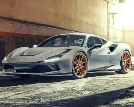 grey ferrari f8 Diamond Paints