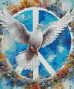 peace flying pigeon Diamond Paintings