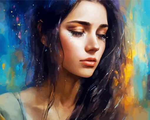sad lonely girl Diamond Paints