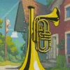 vintage baritone Diamond With Numbers
