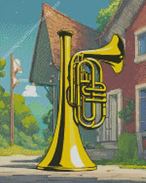 vintage baritone Diamond With Numbers