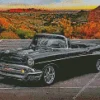 Black 57 Chevy Convertible Diamond Painting