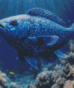 Blue Fish Underwater Diamond Painting