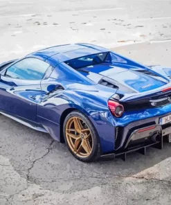 Blue Ferrari Diamond Painting