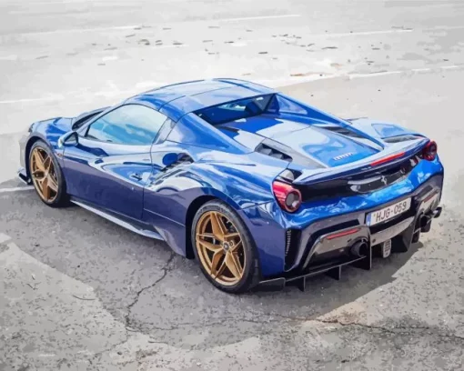 Blue Ferrari Diamond Painting