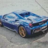 Blue Ferrari Diamond Painting