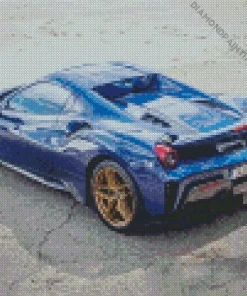 Blue Ferrari Diamond Painting