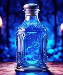 Blue Potion Bottle Diamond Painting