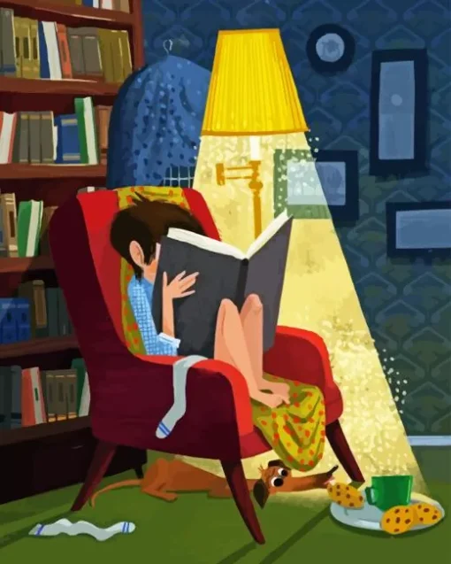 Bookish Boy Diamond Painting