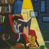 Bookish Boy Diamond Painting