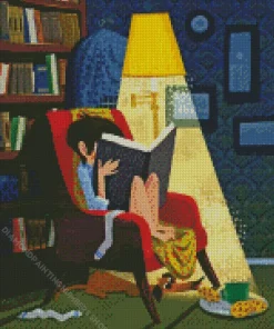 Bookish Boy Diamond Painting