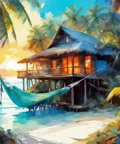 Bora Bora Island Diamond Painting