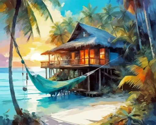 Bora Bora Island Diamond Painting