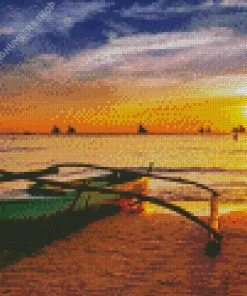 Boracay Beach At Sunset Diamond Painting