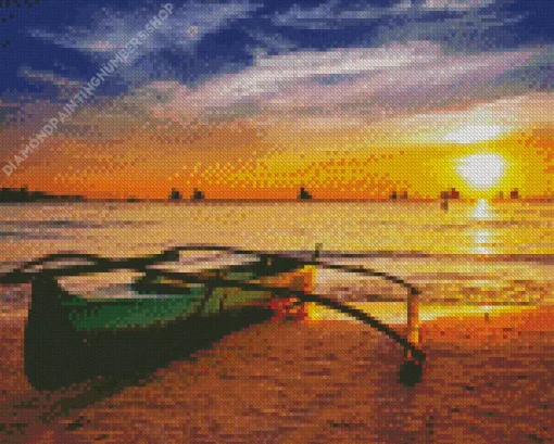 Boracay Beach At Sunset Diamond Painting