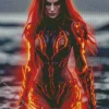 Burning Lava Woman Diamond Painting
