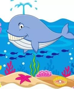 Easy Blue Whale Diamond Painting