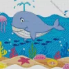 Easy Blue Whale Diamond Painting
