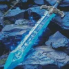 Fantasy Blue Sword Diamond Painting