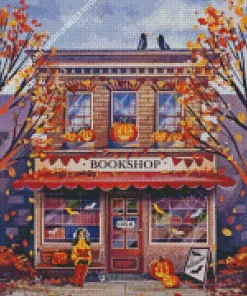 Halloween Book Shop Diamond Painting