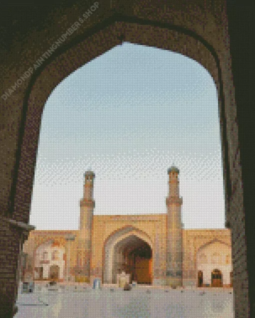 Herat Central Blue Mosque Diamond Painting