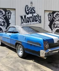Old Blue Ford 500 Diamond Painting
