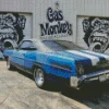 Old Blue Ford 500 Diamond Painting
