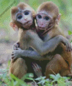 Baby Monkey Diamond Painting
