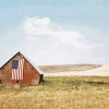Barn With American Flag Diamond Painting