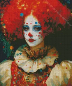 Beautiful Female Clown Diamond Painting