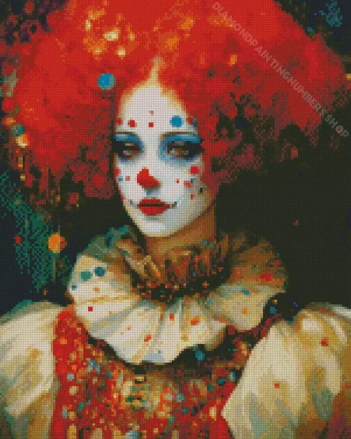 Beautiful Female Clown Diamond Painting