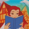 Belle Reading Diamond Painting