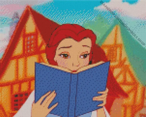 Belle Reading Diamond Painting