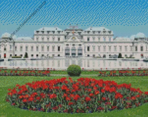 Belvedere Garden Vienna Diamond Painting